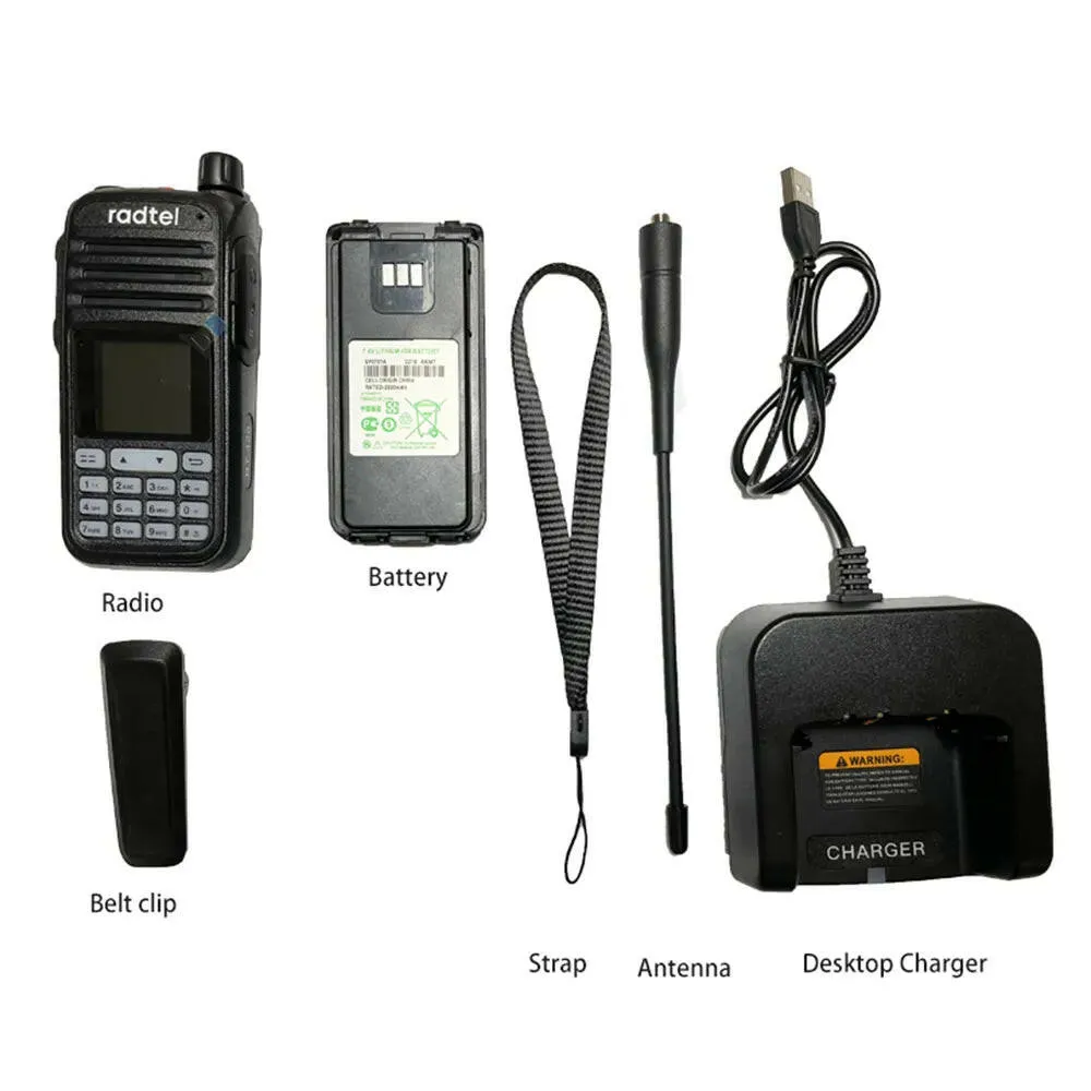 Radtel RT-420 6 Bands Amateur Ham Two Way Radio 256CH Air Band Walkie Talkie NOAA VOX USB SOS LCD Color Police Scanner Aviation