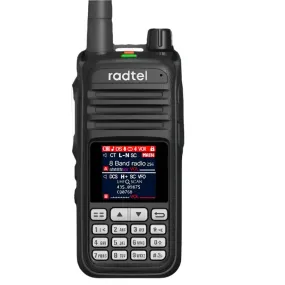 Radtel RT-420 6 Bands Amateur Ham Two Way Radio 256CH Air Band Walkie Talkie NOAA VOX USB SOS LCD Color Police Scanner Aviation
