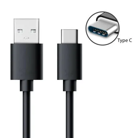 Redmi Mi A2 Type C Charge And Sync Cable-1M-Black
