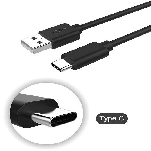 Redmi Mi Note 8 Type C Charge And Sync Cable-1.2 M-Black