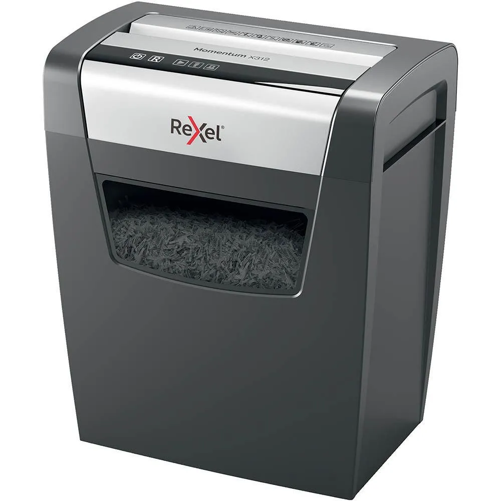 Rexel Momentum X312 Manual Feed Cross Cut Shredder
