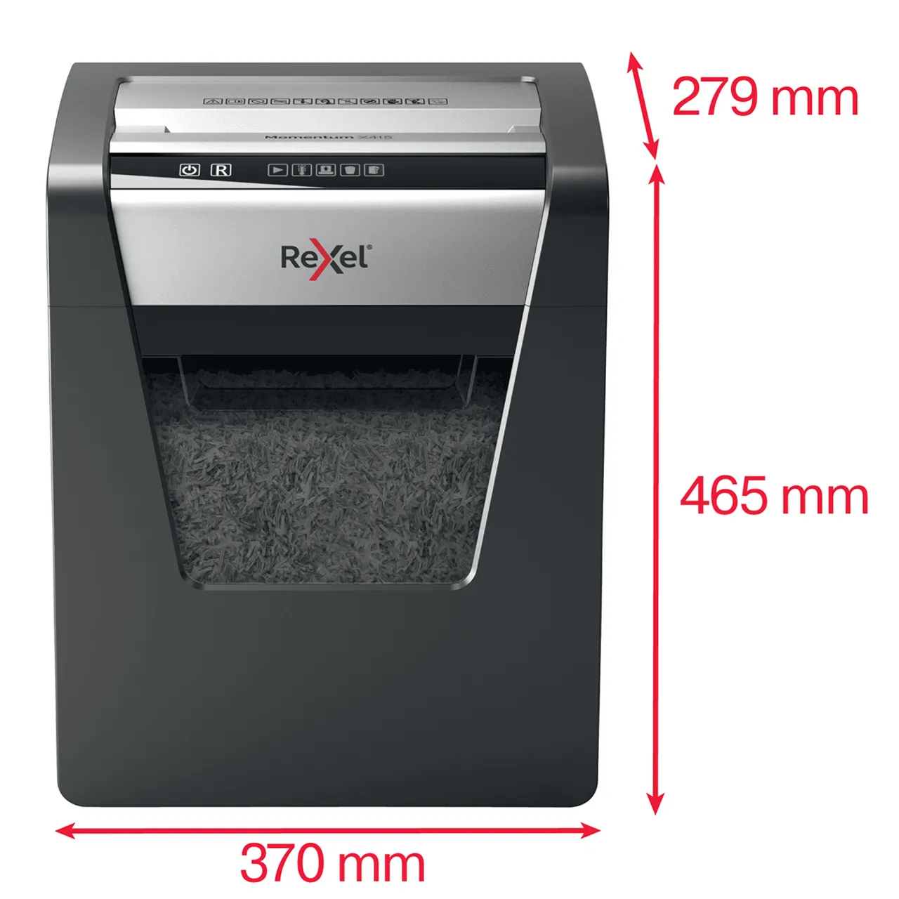 Rexel Momentum X415 Manual Feed Cross Cut Shredder Paper