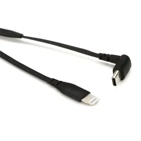 RODE SC15 0.3M Angled USB Type-C Male to Lightning Male Flat Audio Cable for VideoMic NTG and MFi Certified USB Microphones