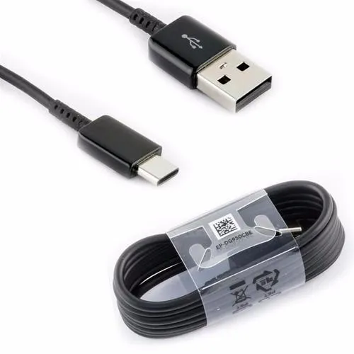 Samsung Galaxy A03s Support 15W Adaptive Fast Charge Type-C Cable Black