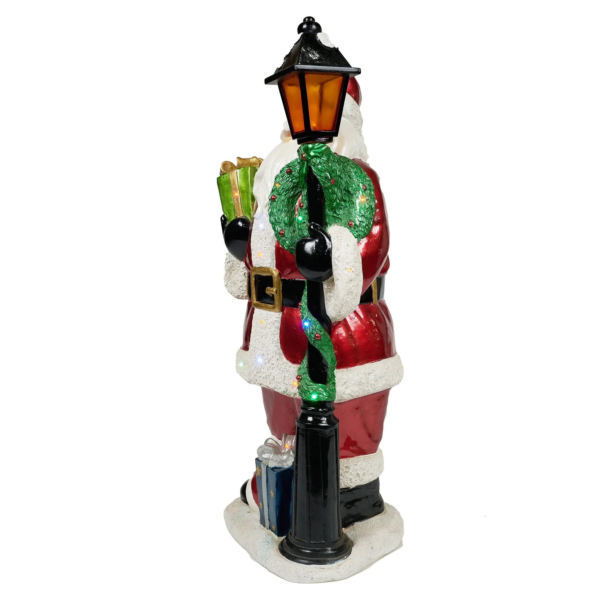 Santa Lamp Post With 22 LEDs