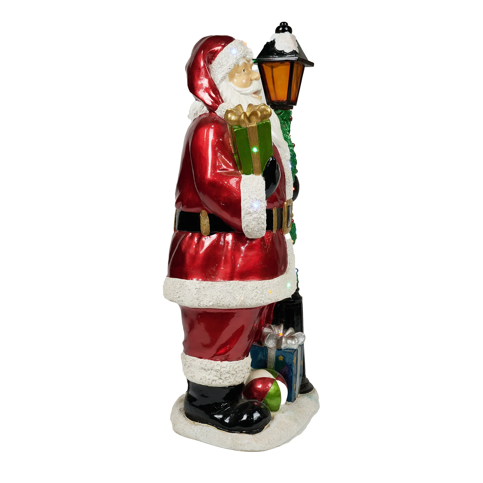 Santa Lamp Post With 22 LEDs