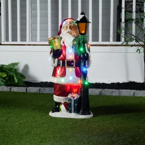 Santa Lamp Post With 22 LEDs