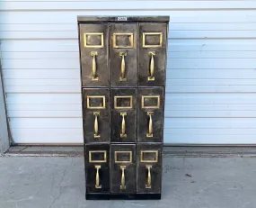 Short Stripped Bank Document Cabinet