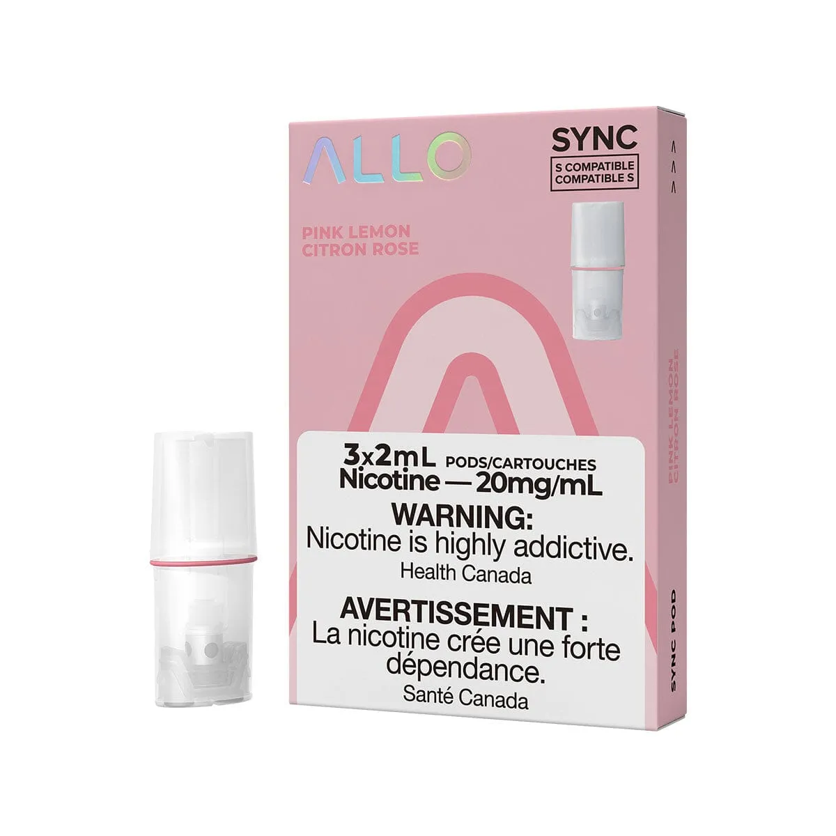 STLTH Compatible Allo Sync Pink Lemon Vape Pods