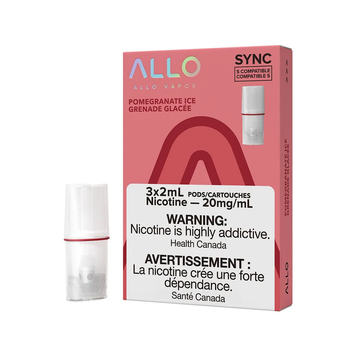 STLTH Compatible Allo Sync Pomegranate Ice Vape Pods