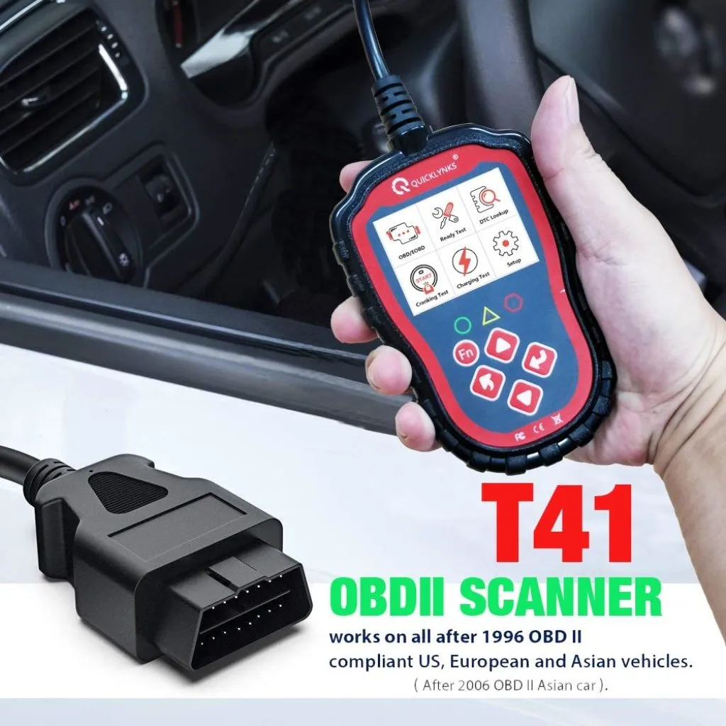 T41 OBDII Car Code Reader Scanner Automotive Diagnostic Vehicle Car Tool