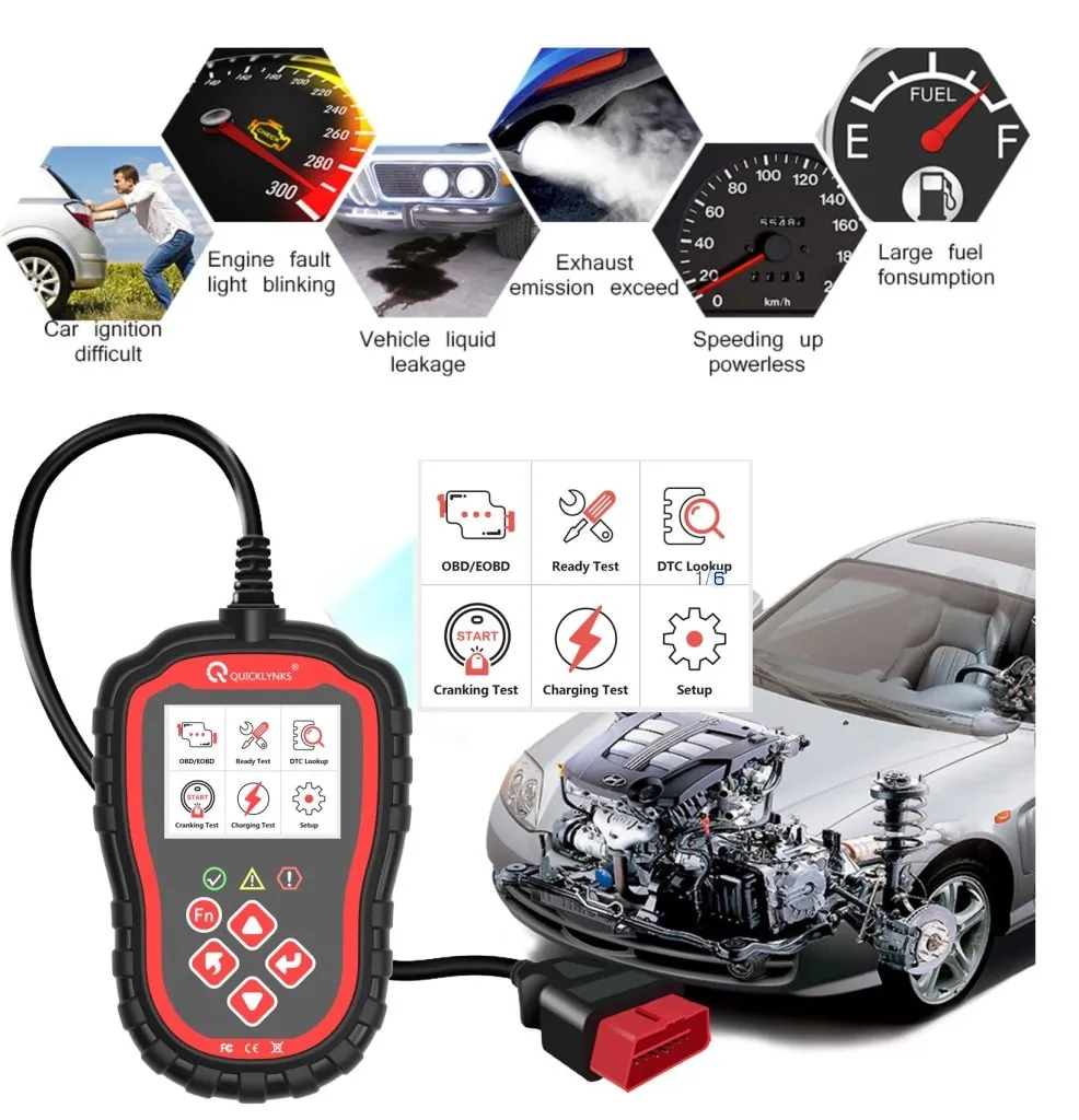 T41 OBDII Car Code Reader Scanner Automotive Diagnostic Vehicle Car Tool