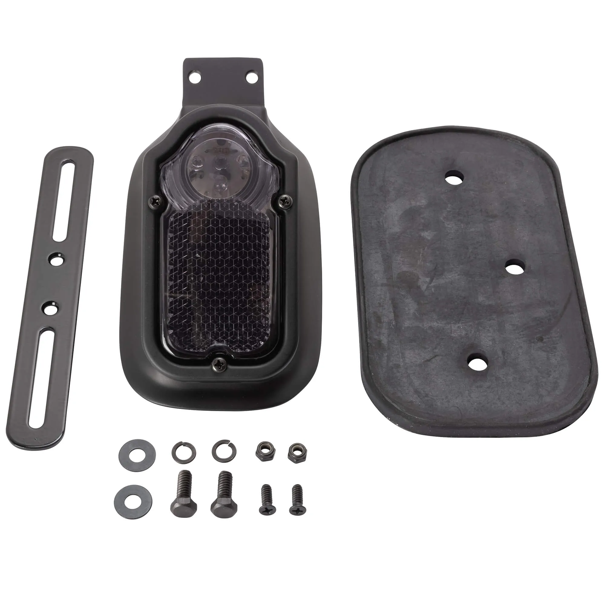 Tombstone LED Taillight - Smoked Lens - Black