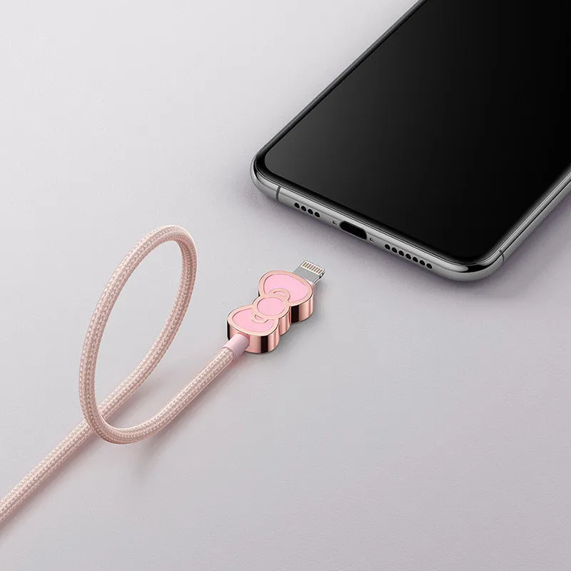 UKA Hello Kitty 3D Zinc Alloy Hybrid Electroplating Type-C Cable
