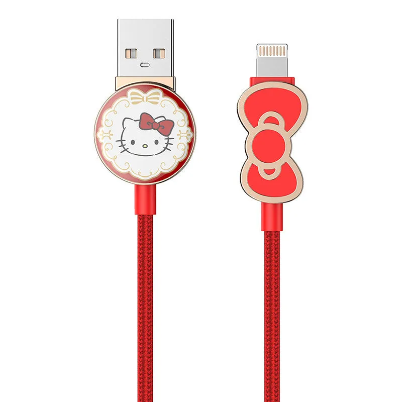 UKA Hello Kitty 3D Zinc Alloy Hybrid Electroplating Type-C Cable