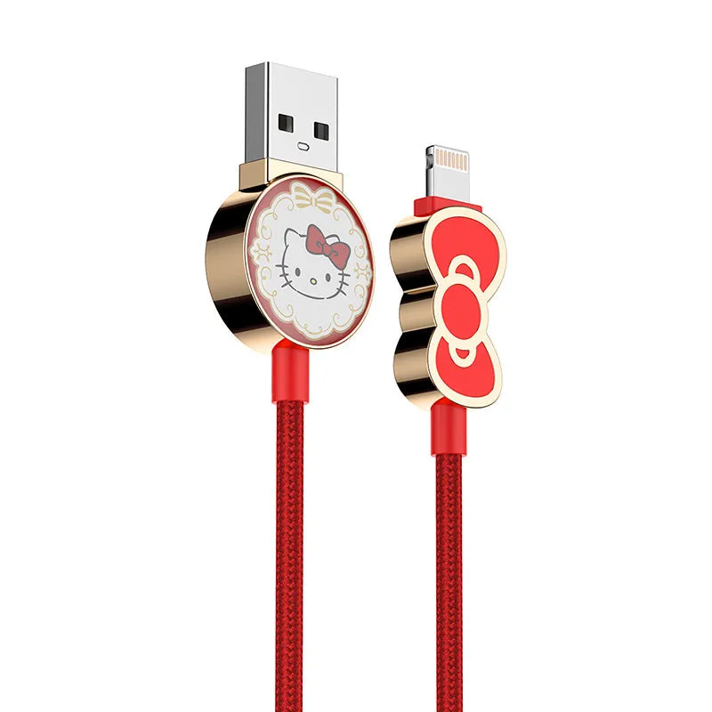 UKA Hello Kitty 3D Zinc Alloy Hybrid Electroplating Type-C Cable