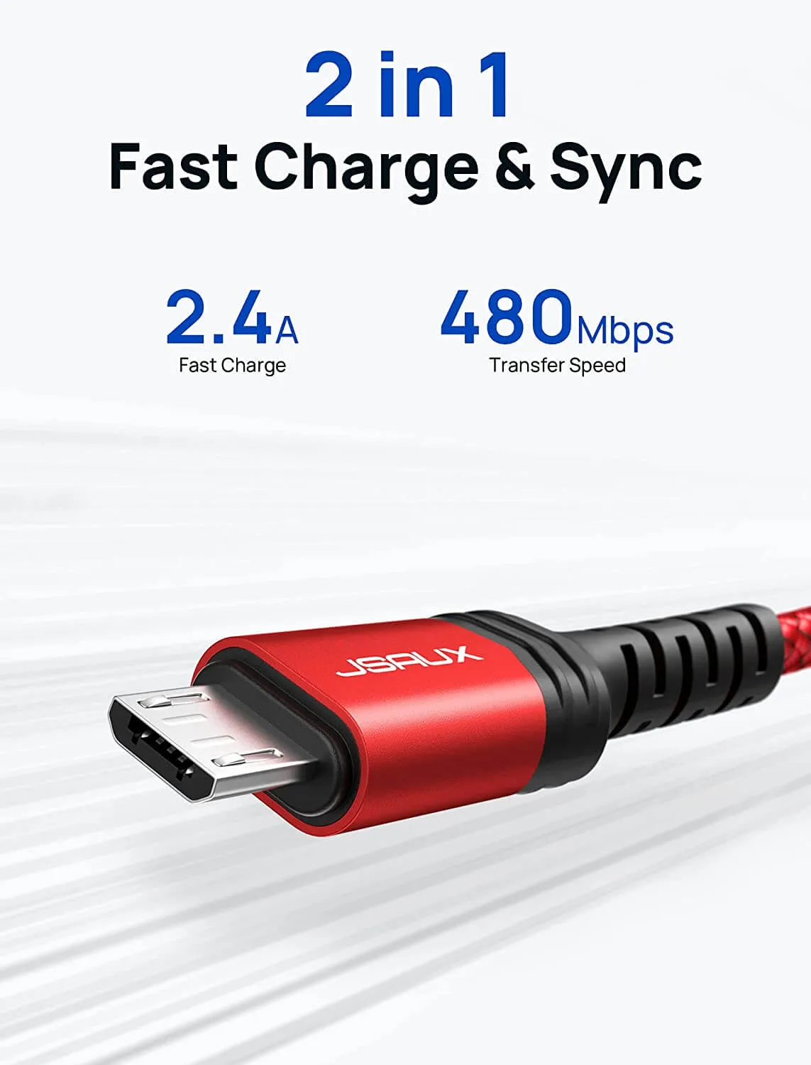 USB-A to Micro 2.0 Charging Cable