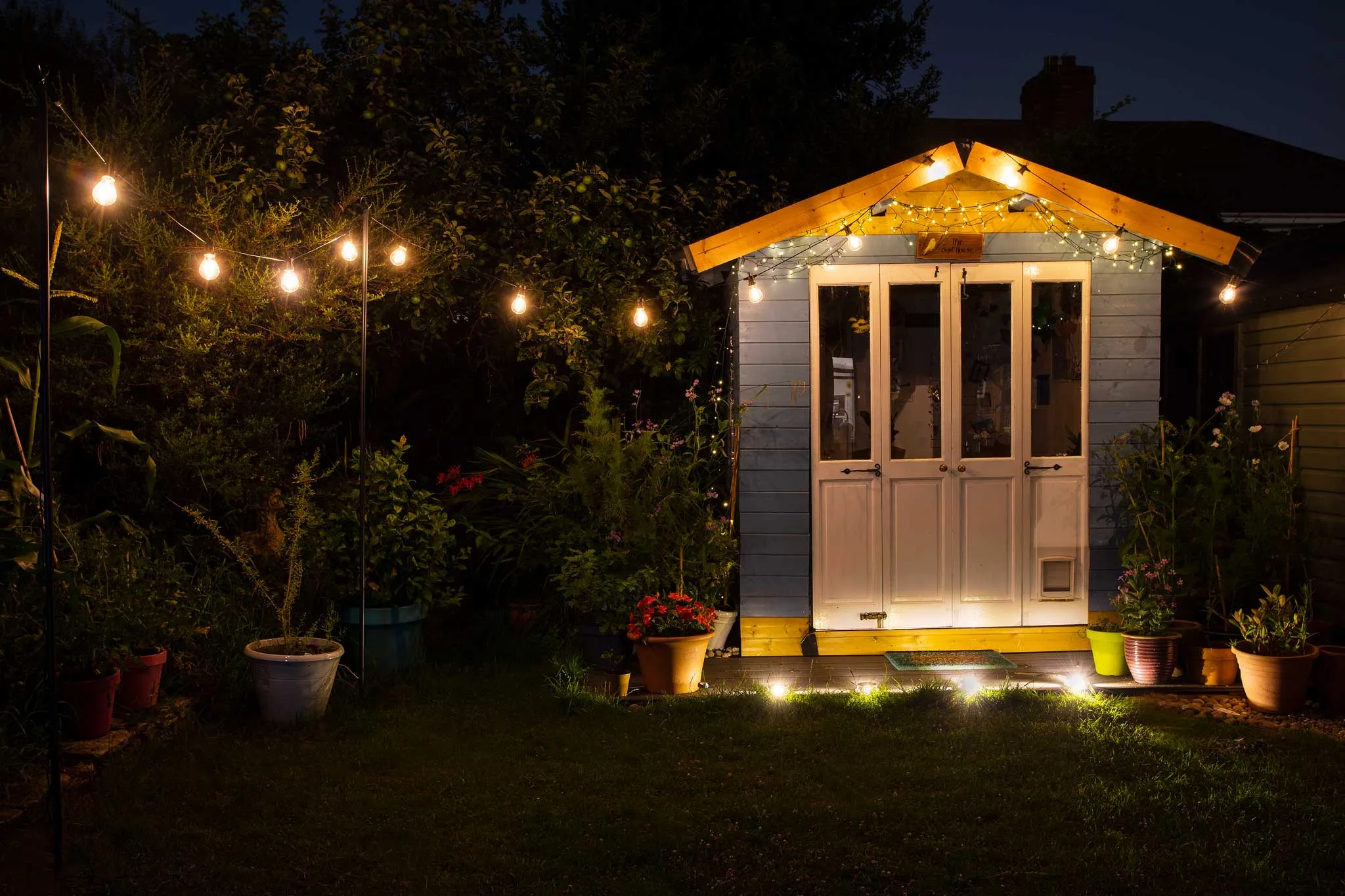 Vintage Solar Festoon Lights - 20 LEDs