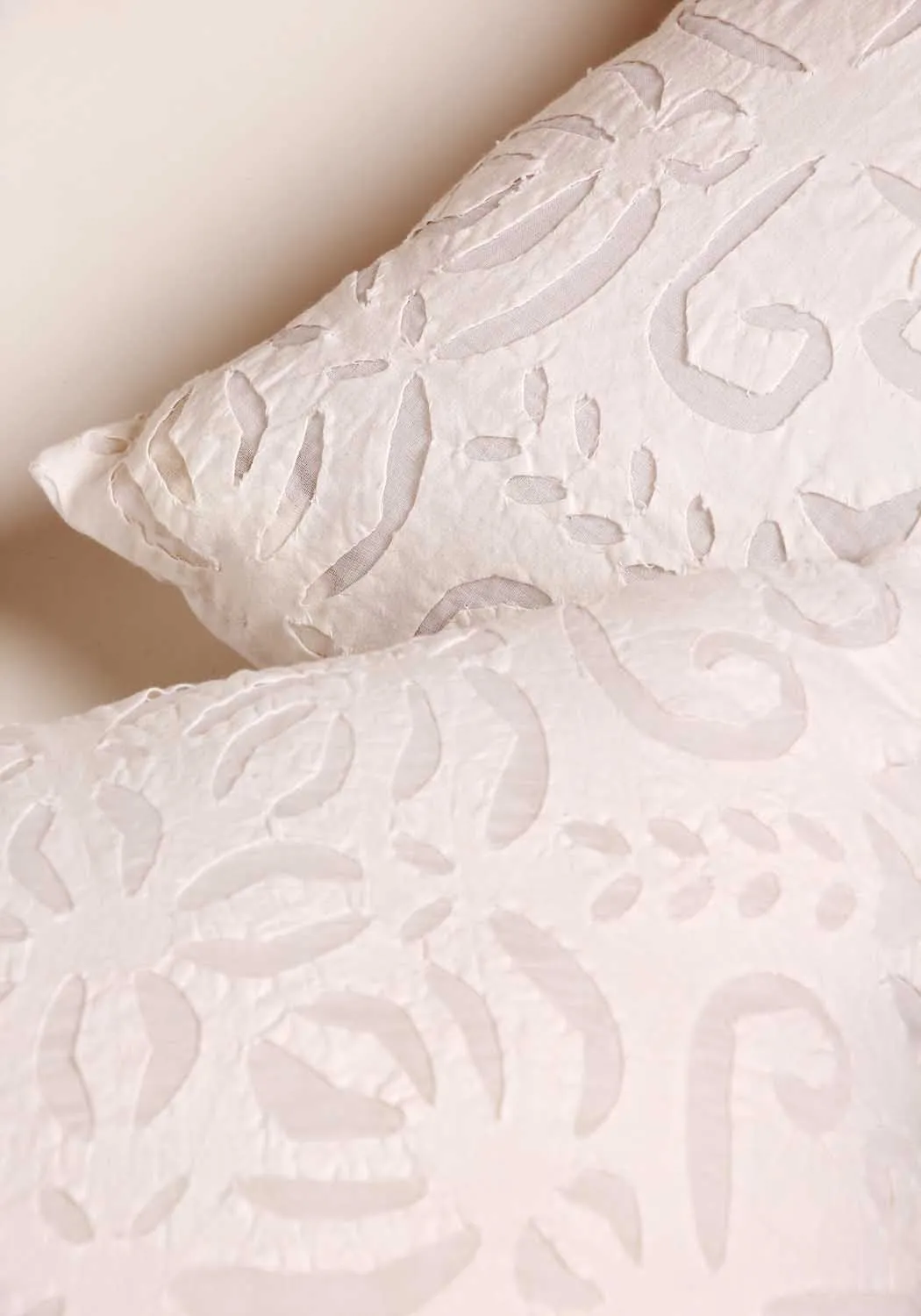 White Christmas Applique Cushion Cover