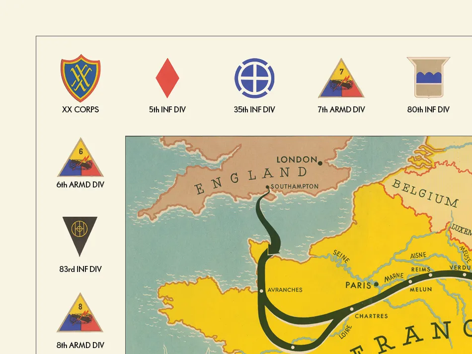 XX U.S. Army Corps Campaign Map
