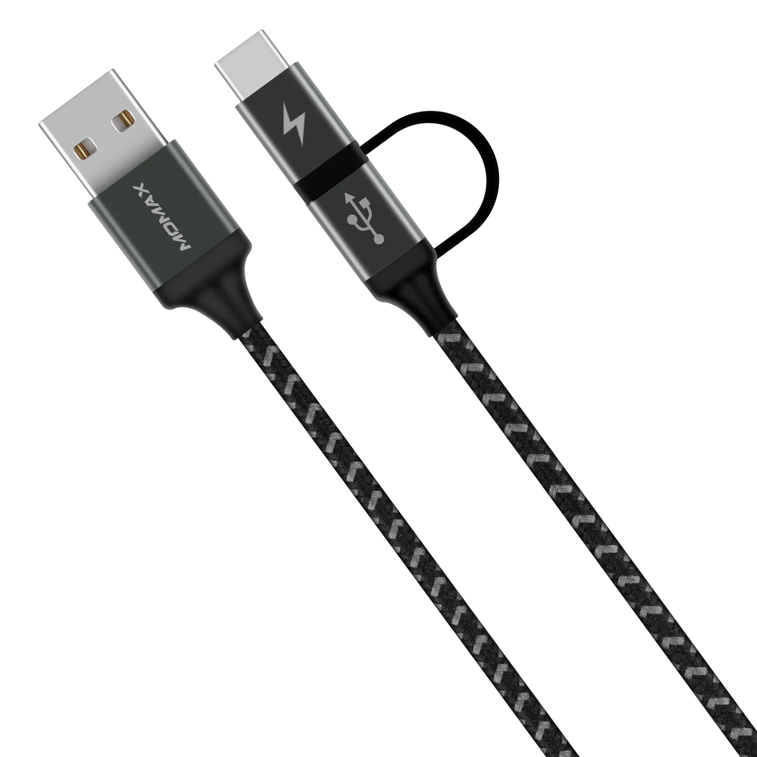 Zero 2-in-1 USB-C & Micro USB Cable Android (1M) DTC11