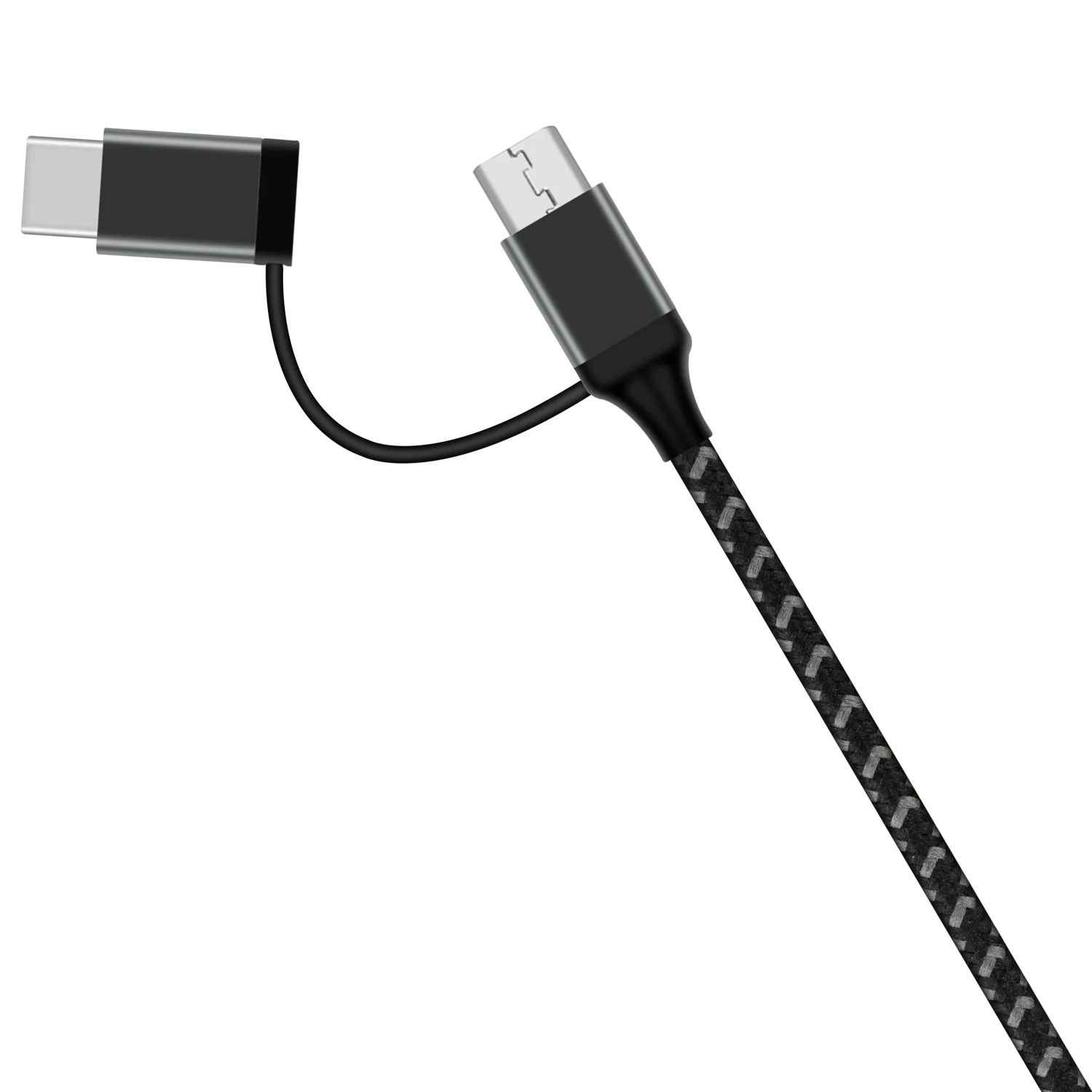 Zero 2-in-1 USB-C & Micro USB Cable Android (1M) DTC11